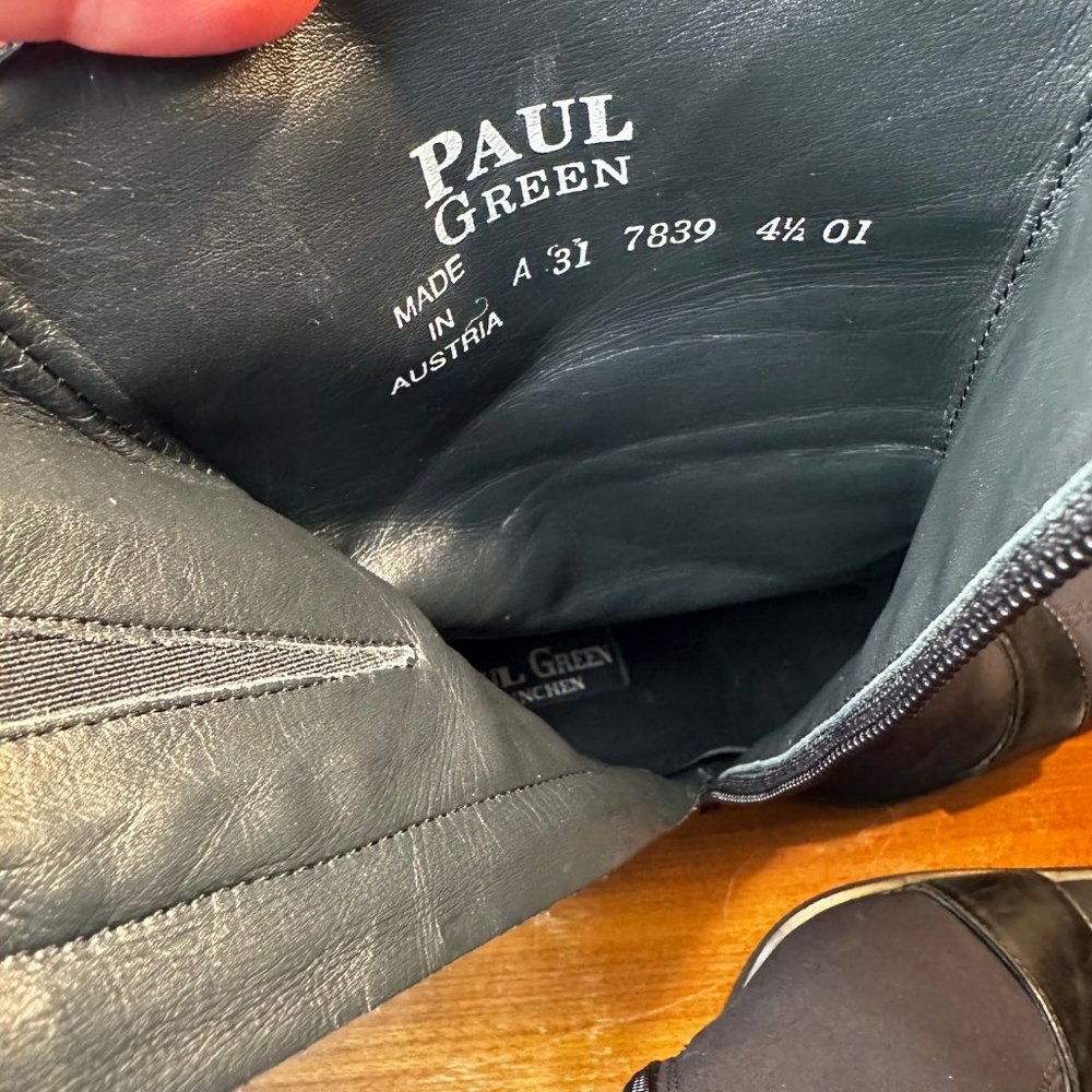 Vintage Paul Green Neoprene Sock Ankle Boots with toe buckle, Size 7 US - Picture 8 of 8
